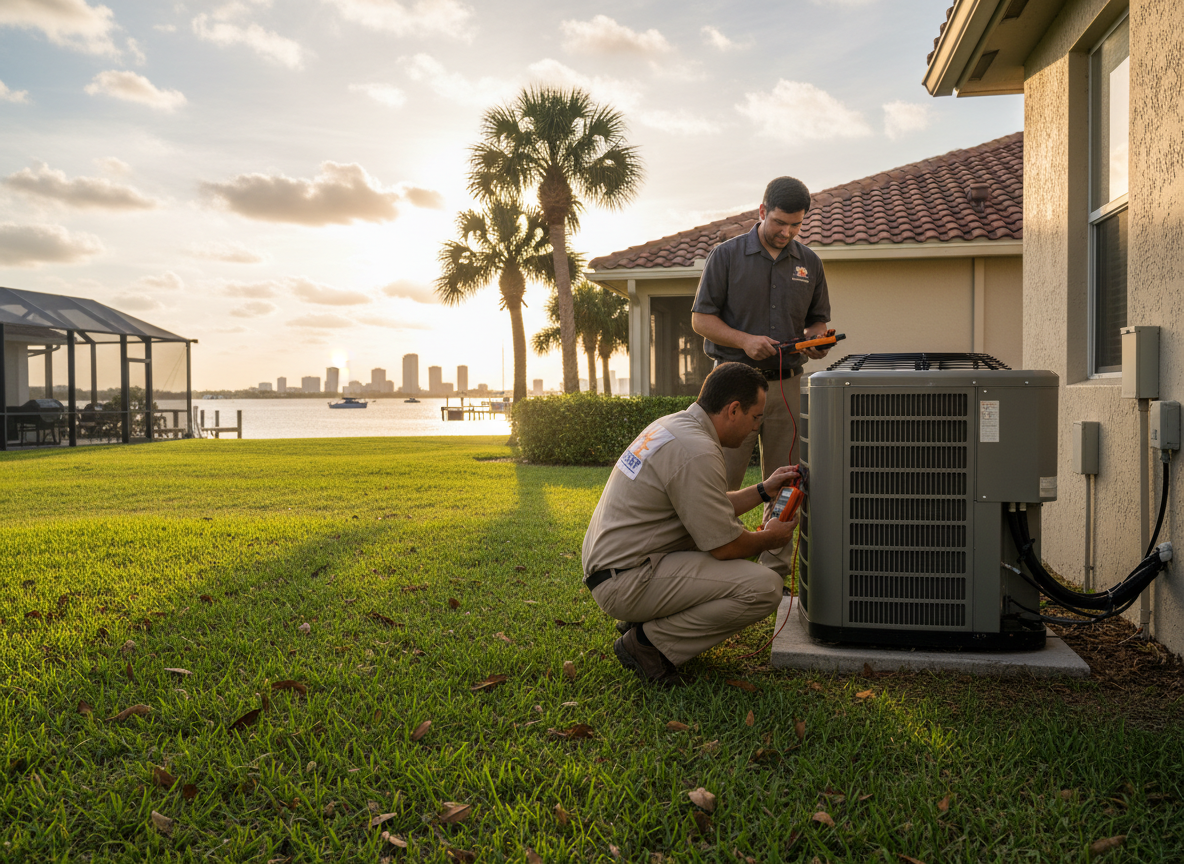 heating and cooling repair near me in Tampa bay area