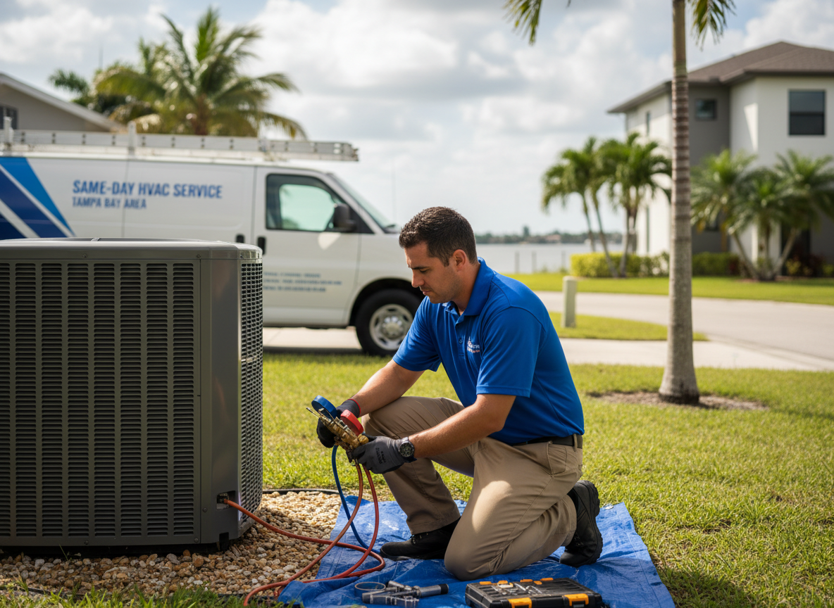 Same-day HVAC service in Tampa bay area
